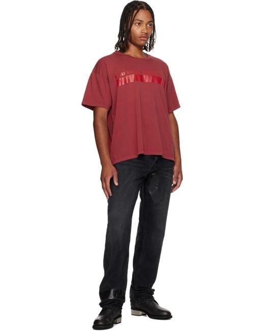 ALEXANDER DIGENOVA Light District' T-Shirt in Red for Men | Lyst