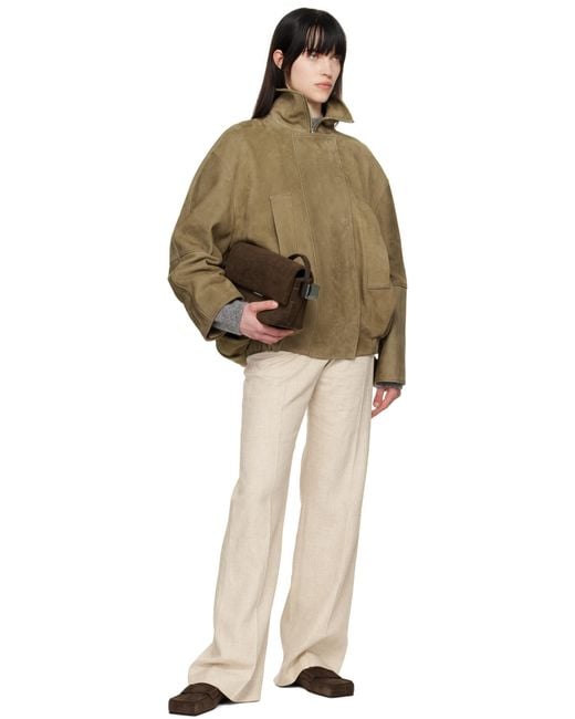 Jacquemus ブラウン La Croisière 'The Rond Carré' バッグ Metallic