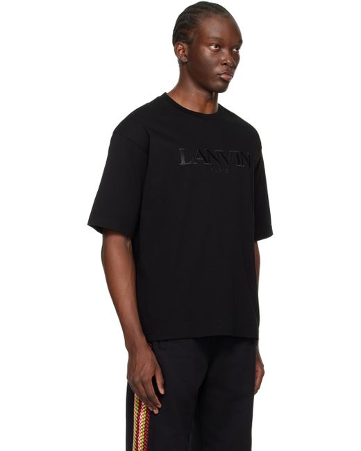 メンズ Lanvin オーバーサイズ Tシャツ Black