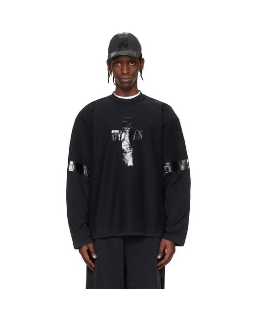 Vetements Blue Taped Longsleeve T-Shirt for men