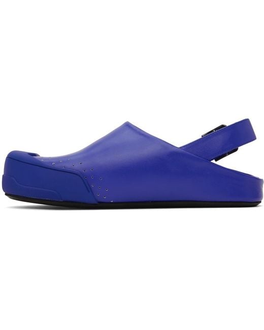 Marni Blue Sabot Sandals for men