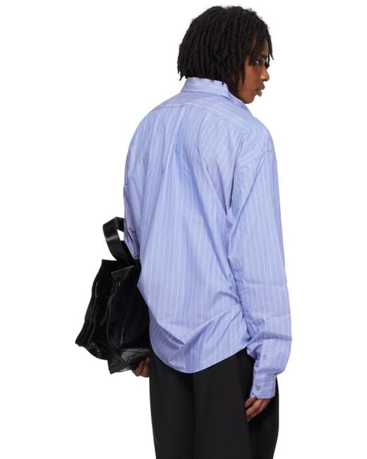 Y. Project Blue Scrunched Shirt for men