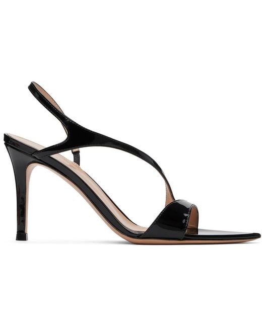 【関税込み】Gianvito Rossi ブラック Mayfair ヒールサンダル Gianvito Rossi Mayfair Heeled Sandals in Black | Lyst