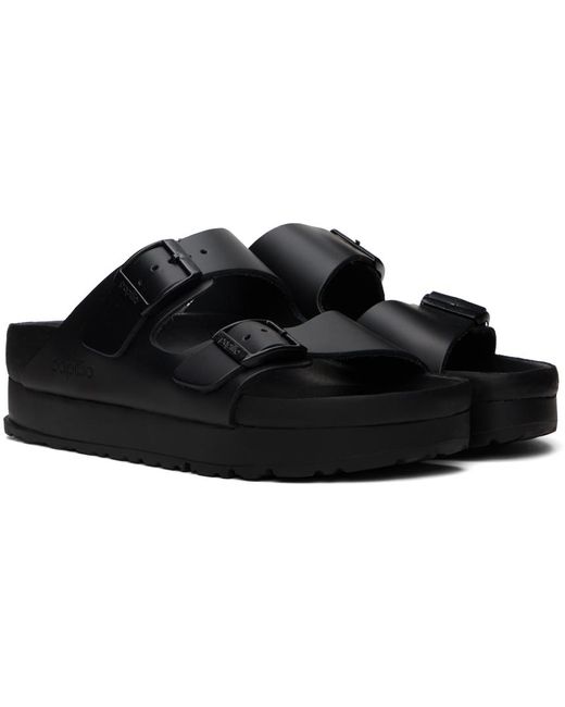 Birkenstock Black Papillio Edition Narrow Arizona Flex Platform Sandals