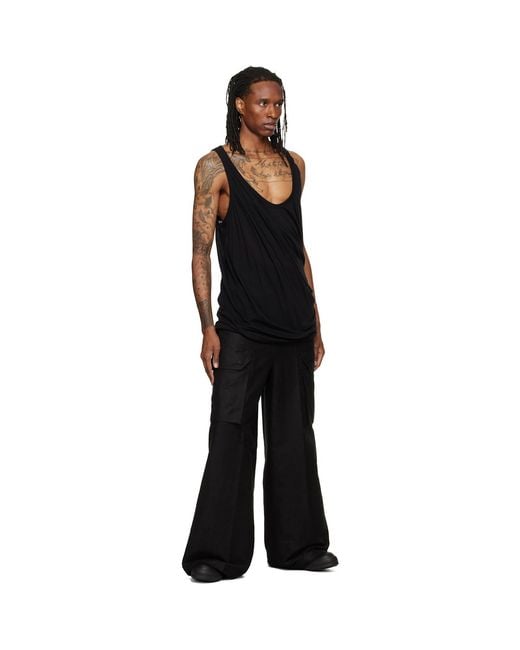 Rick Owens Black Tower Mastodon Firbanks Cargo Pants for men
