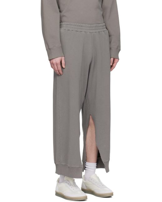 Pantalon de survêtement à taille élastique MM6 by Maison Martin Margiela pour homme en coloris Gray