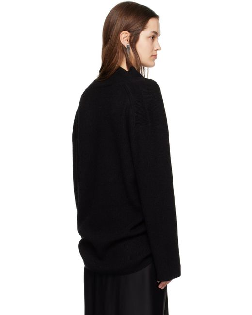 Totême  Toteme Black V-neck Sweater