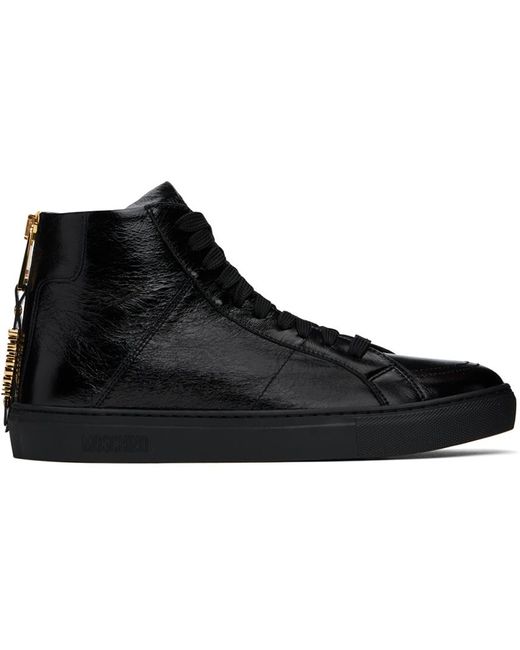 Moschino Black High-top Sneakers for men