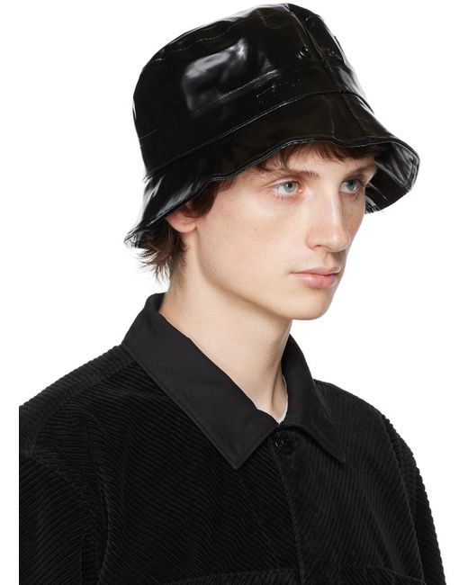 Stutterheim Black Beckholmen Opal Bucket Hat for men