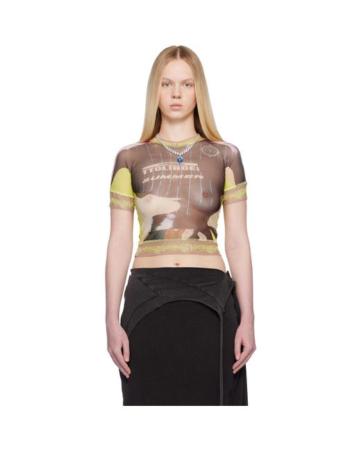 OTTOLINGER Black Camo Mesh T-shirt