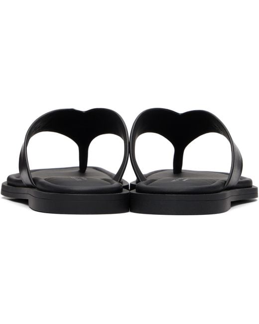 Rag & Bone Black Gracie Thong Sandals