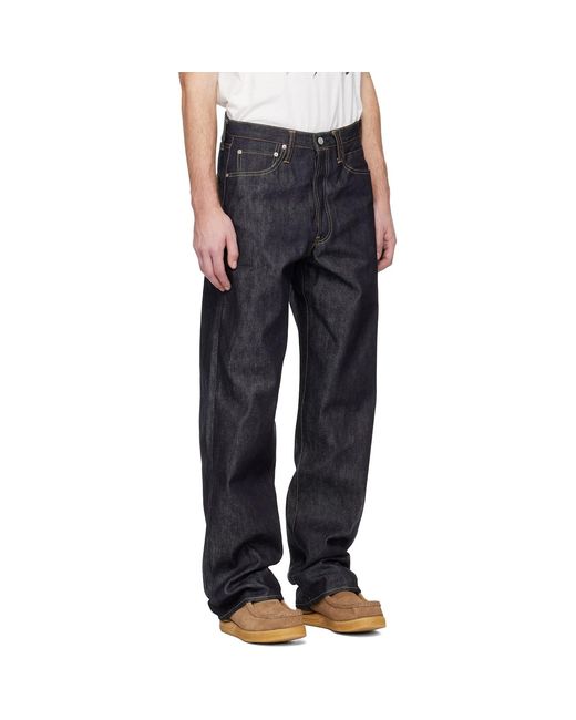 Visvim Black Social Sculpture 01 Ex Wd Unwashed Jeans for men