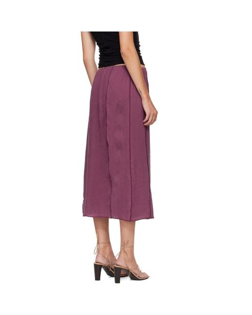 Baserange Purple Shok Midi Skirt