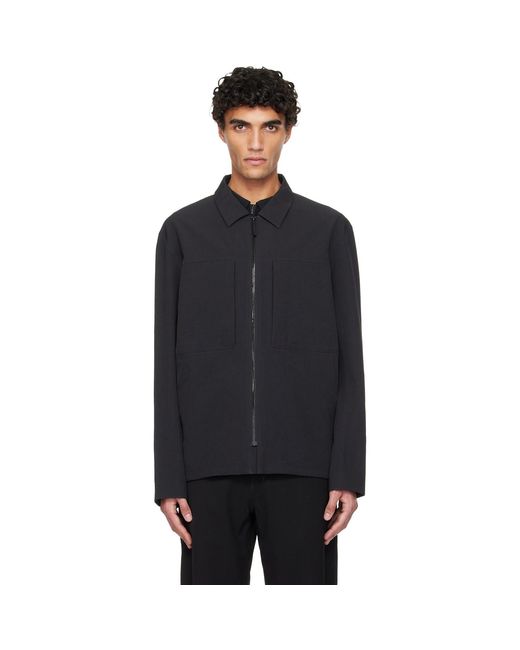 Veilance Black Mionn Softshell Overshirt for men