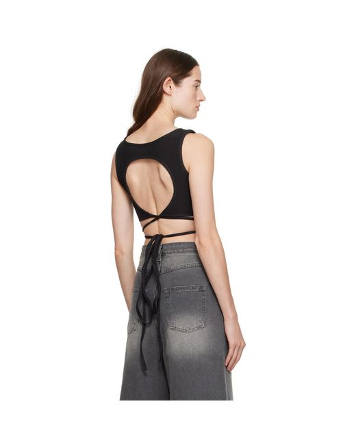 Low Classic Black Convertible Tank Top