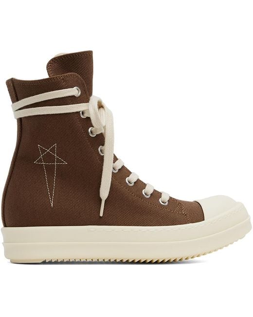 Rick Owens Brown Porterville Sneaks Sneakers