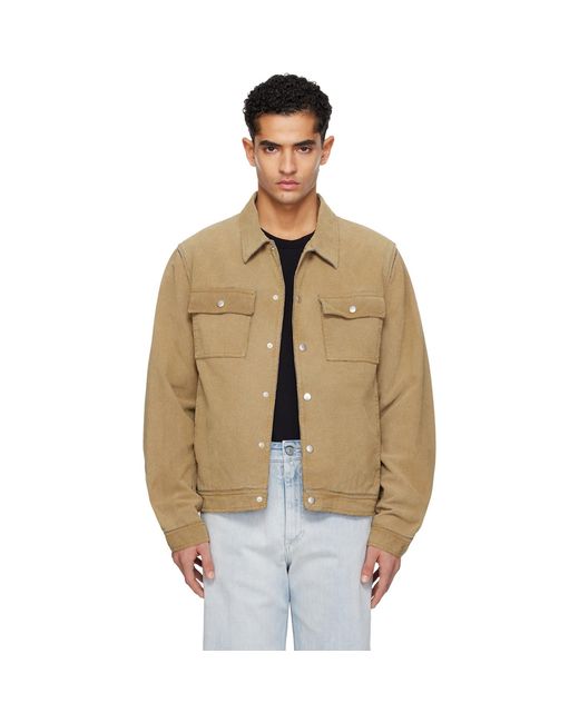 MM6 by Maison Margiela Multicolor Trucker Faux-Suede Jacket for men