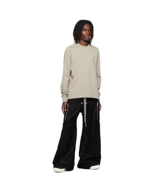 Rick Owens Natural Tower Crewneck Sweatshirt for men
