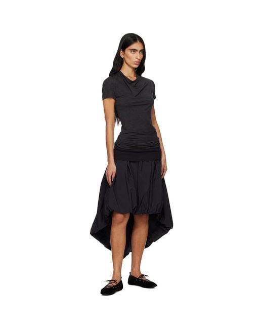 Paloma Wool Black Fanquir Midi Skirt