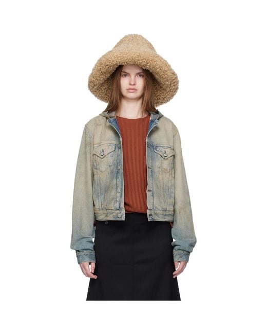 Ruslan Baginskiy Black Faux-Fur Hat