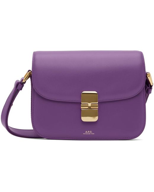 A.P.C. . Purple Small Grace Bag