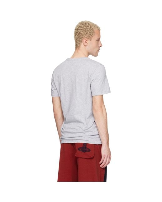 Vivienne Westwood Gray Two-Pack Cotton Jersey T-Shirts for men