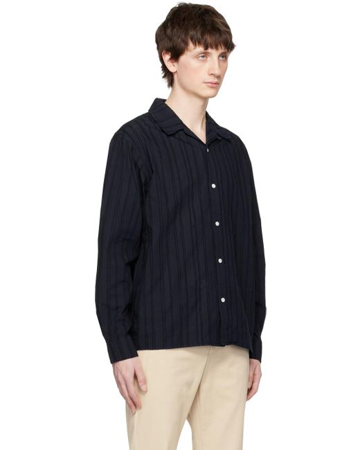 Norse Projects Blue Navy Carsten Stripe Shirt for men