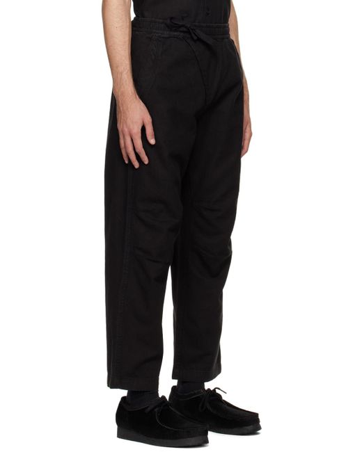 Pantalon de survêtement asymétrique noir Maharishi pour homme en coloris Black