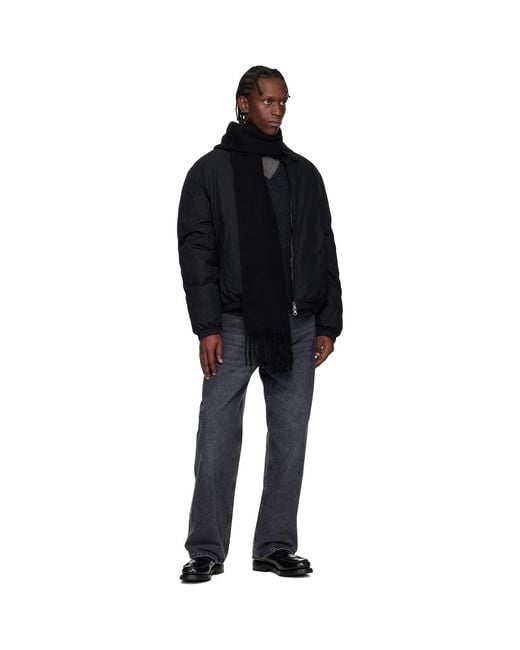 Our Legacy Black Estate Scarf for men