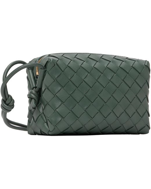 Bottega Veneta Green Gray Mini Loop Camera Bag