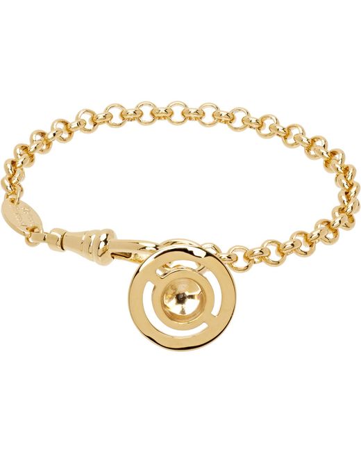 Vivienne Westwood Metallic New Petite Orb Bracelet for men
