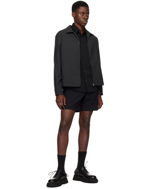 Theory Black Curtis Shorts for men