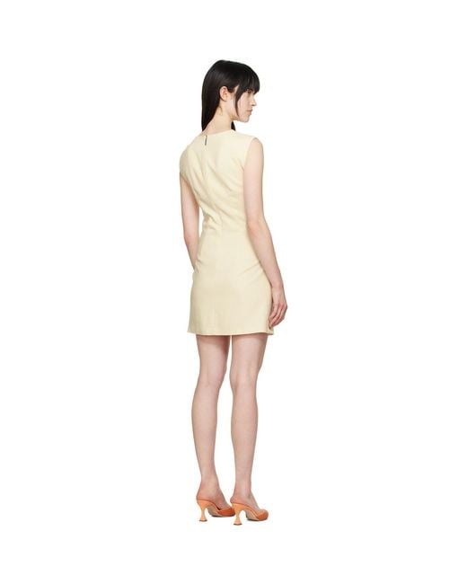 MSGM Black Off- Twisted Minidress