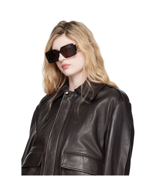 Versace Brown Greca Sunglasses
