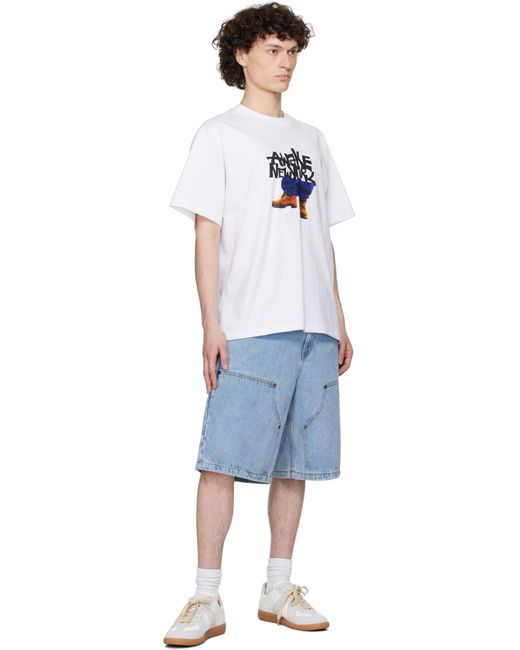 AWAKE NY White Stomper Graphic T-Shirt for men