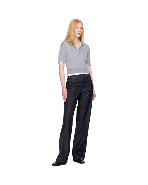 3.1 Phillip Lim Black Cropped Polo
