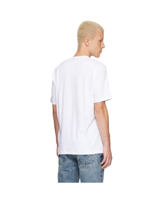 DIESEL White Oval D T-Shirt for men