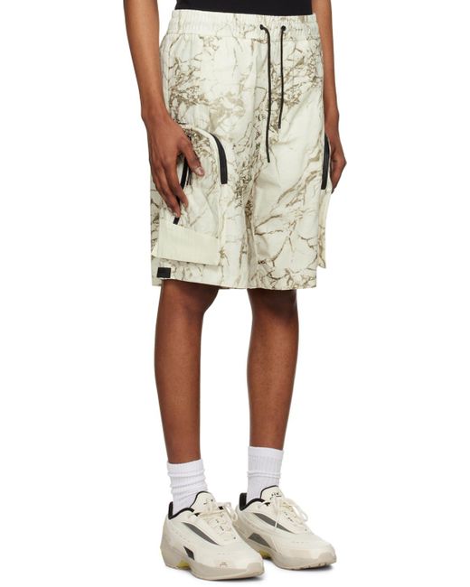 A_COLD_WALL* Natural * Off-white Overset Tech Shorts for men