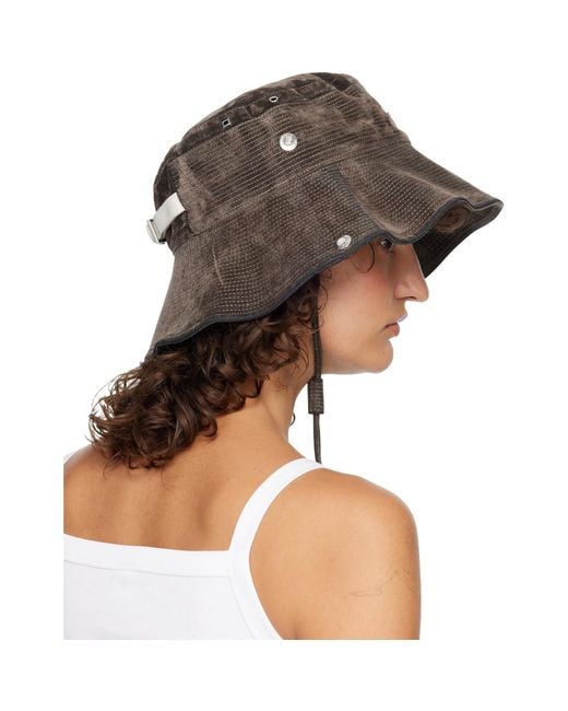 Jacquemus Multicolor Khaki 'The De-Nîmes Denim' Bucket Hat