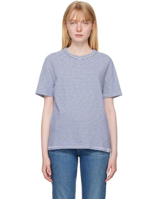 Rag & Bone Blue Striped T-Shirt