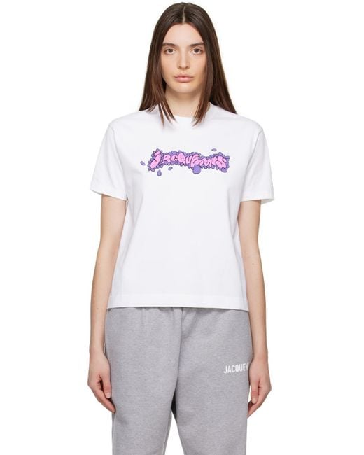Jacquemus White 'le T-shirt Desenho' T-shirt
