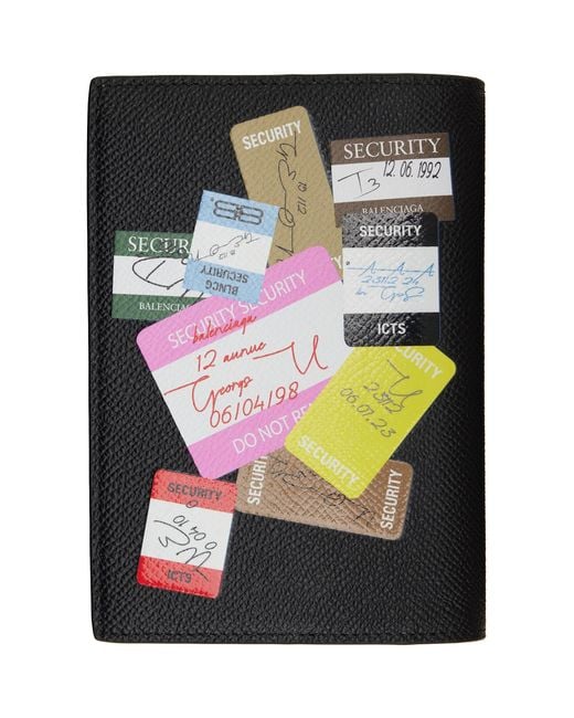 Balenciaga Black Calfskin Passport Holder