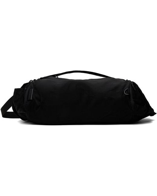 Côte&Ciel Black Obed Smooth Duffle Bag for men