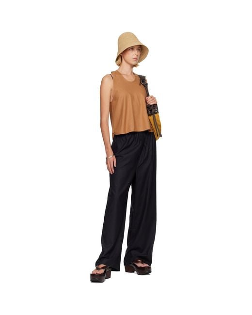 Baserange Black Stoa Lounge Pants