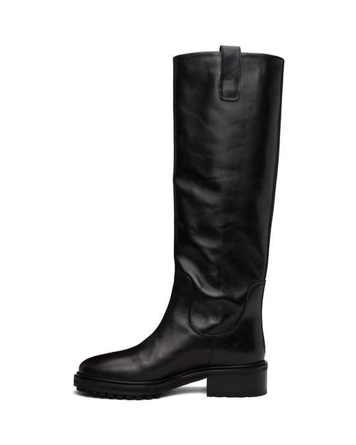 Aeyde Black Henry Knee-High Boots