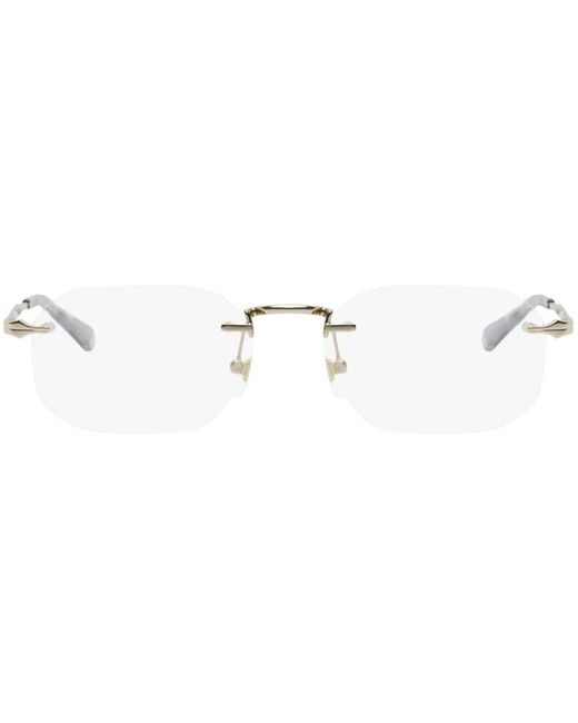 Montblanc Black Gold Rimless Glasses for men