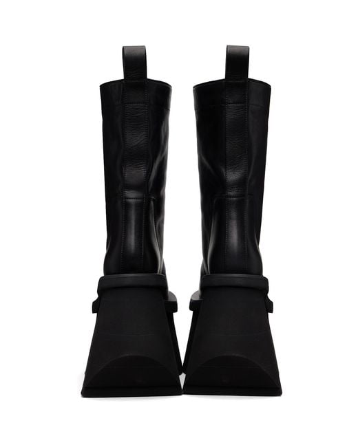 Rick Owens Black Concordians Factory Boots