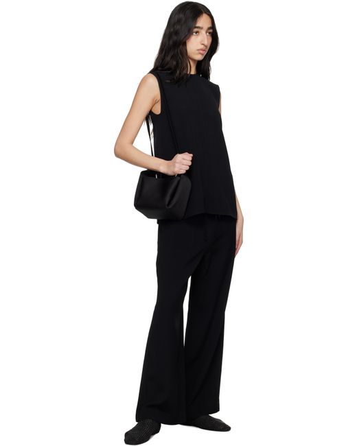 Totême  ブラック Petite Satin バケットバッグ Black