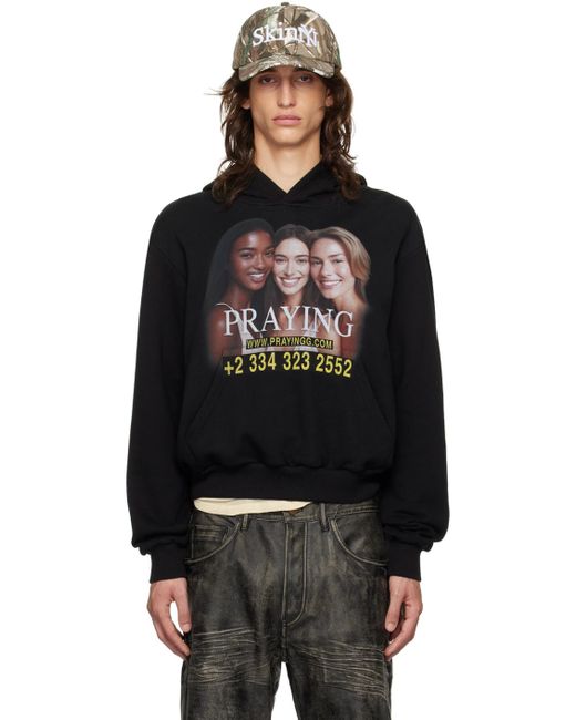 PRAYING Black Ai Girls Hoodie for men
