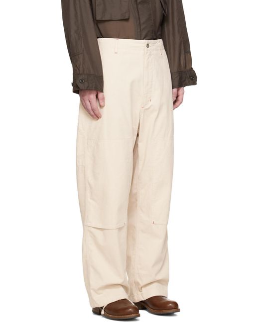 Engineered Garments Natural Off- Painter Trousers for men